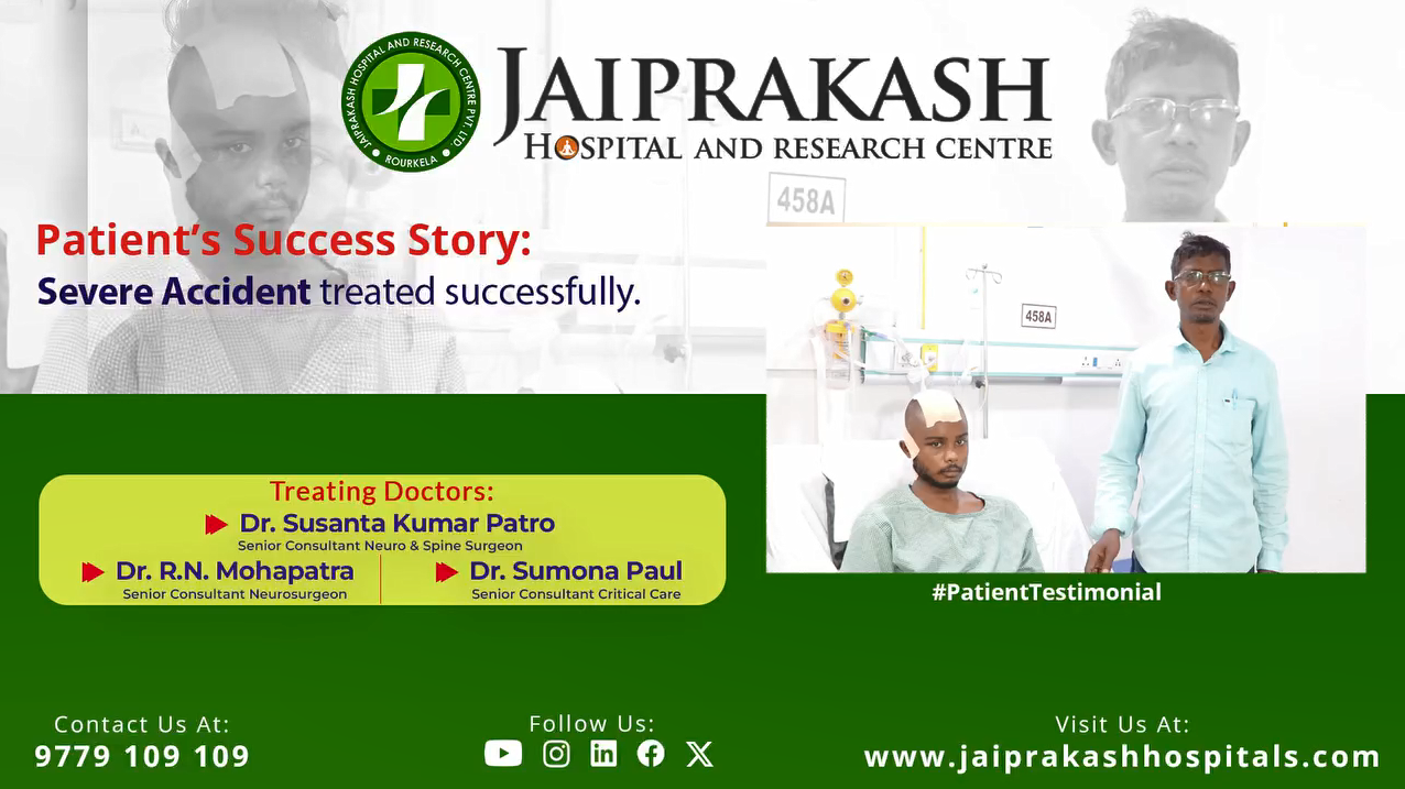 Mr. Policarp Toppo’s Recovery with Dr. Patro, Dr. Mohapatro & Dr. Paul at JP Hospital